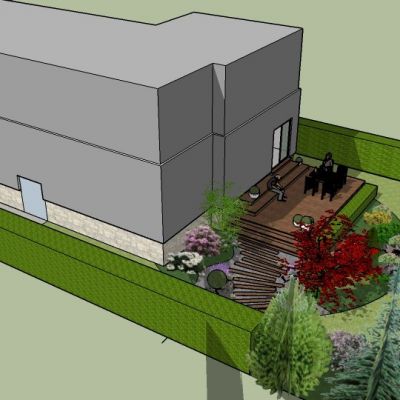 Vizualizace zahrady - Merklín