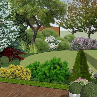 Vizualizace zahrady - Merklín