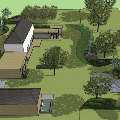 Vizualizace zahrady - Šťáhlavy