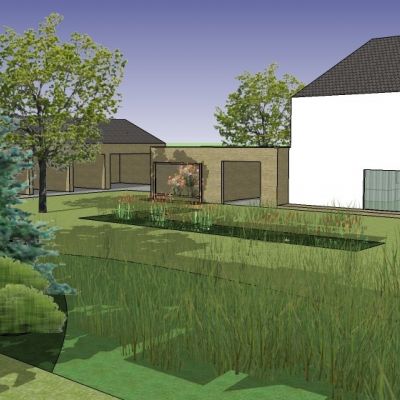 Vizualizace zahrady - Šťáhlavy